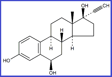 Ethinylestradiol EP Impurity F / 6β-Hydroxy-ethinylestradiol